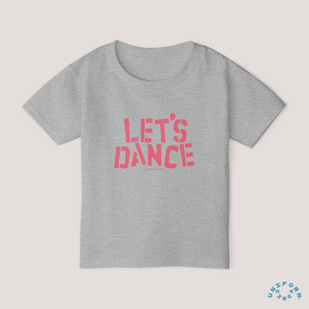 Let's Dance Toddler T-Shirt - Fun Cotton Tee for Kids (Printed Pink)