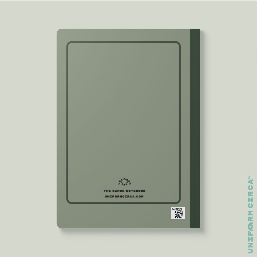 SIMON (SOFT COVER) NOTE & SKETCH JOURNAL | Dark Mint/Rolling Green