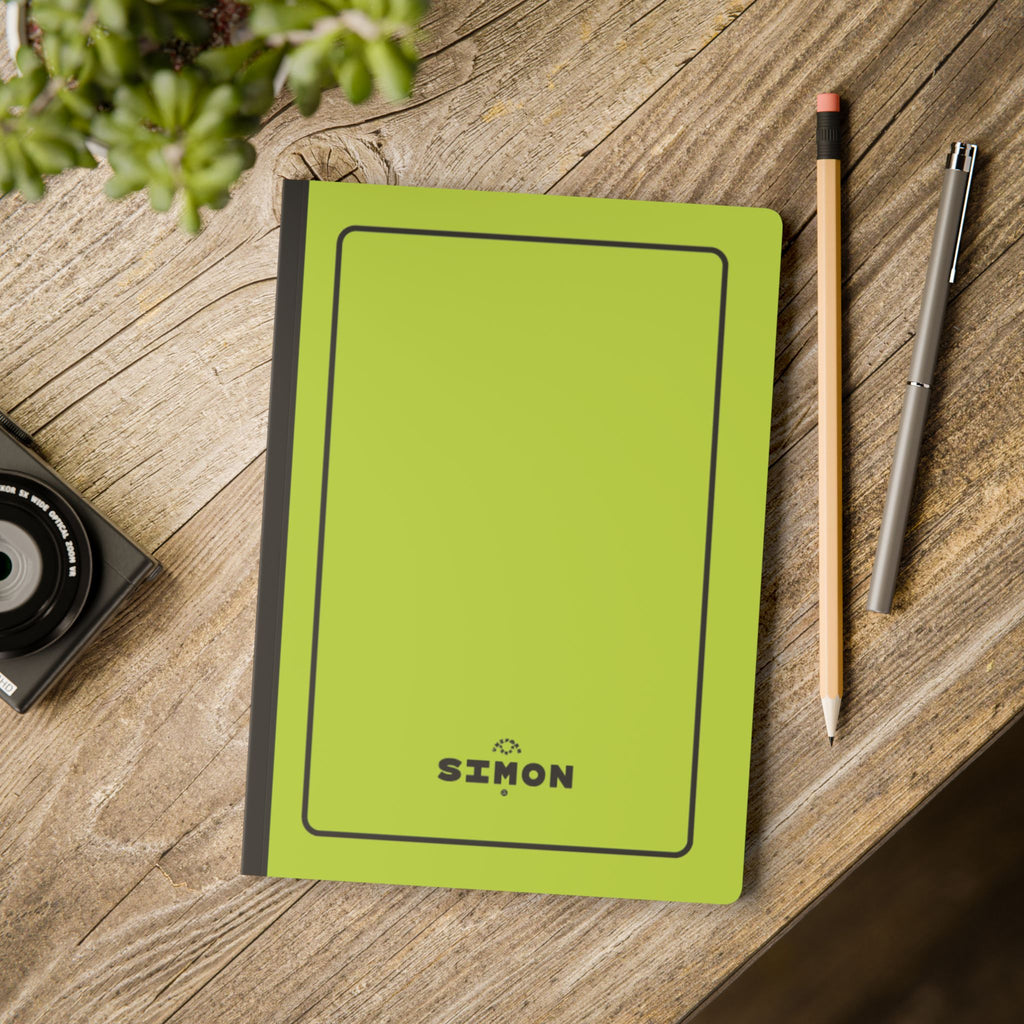 SIMON (SOFT COVER) NOTE & SKETCH JOURNAL | Acid Green/Black