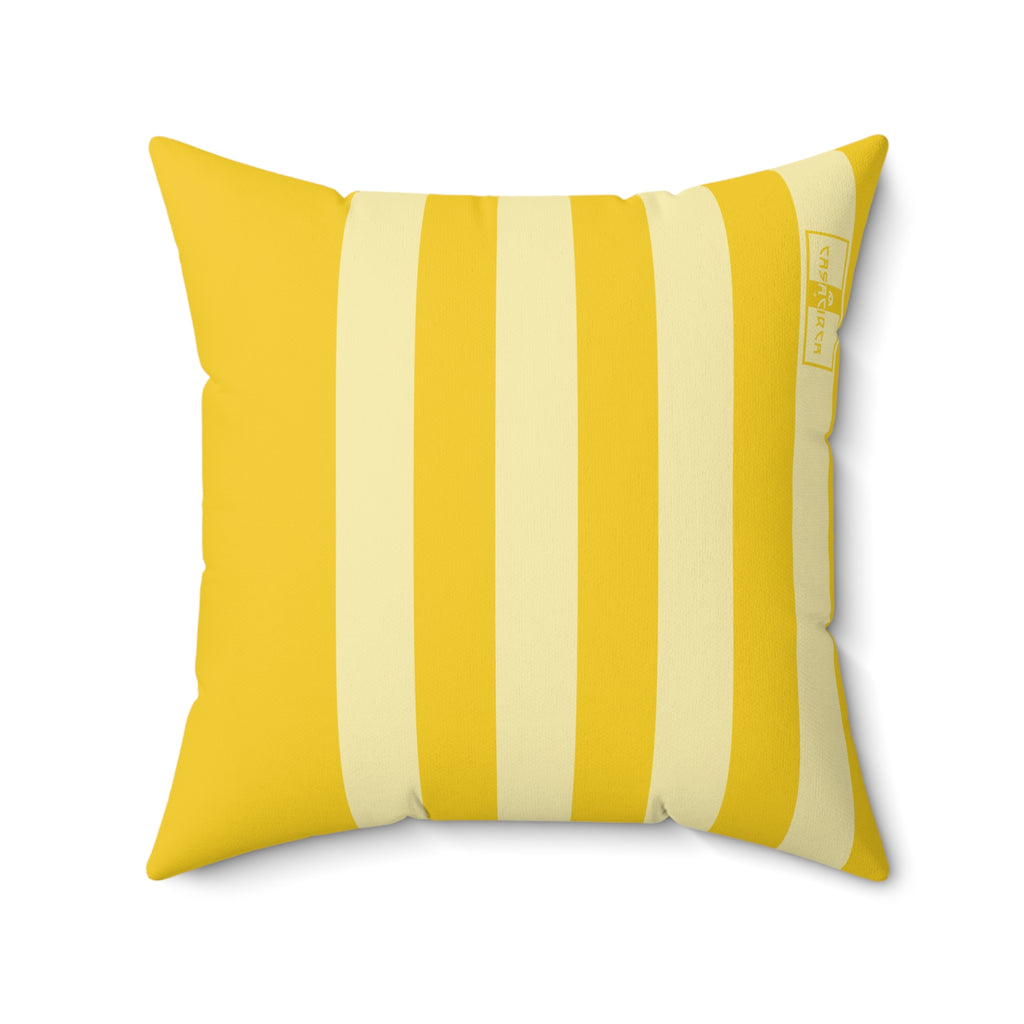 CASACIRCA | SIDECAR PILLOW | SUNBURST/LEMON | Stylish Faux Suede Pillow - Home Decor, Cozy Living Room, Gift Idea, Nautical Theme, Interior Design Accents