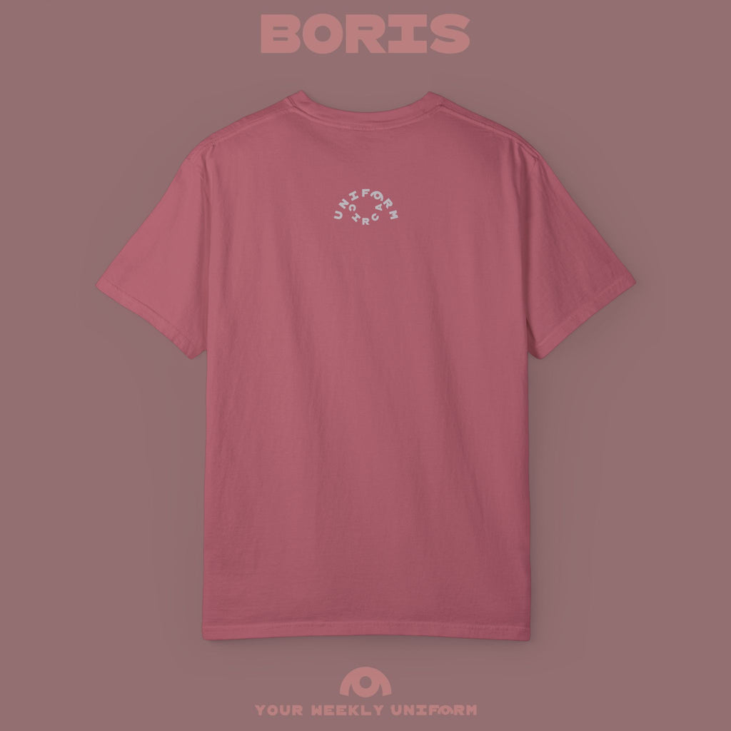 BORIS THURSDAY | CREWNECK T-SHIRT| PRINTED BLACK