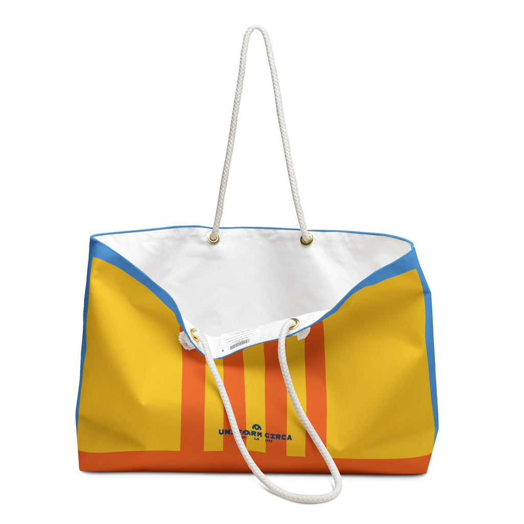 RACER MAX BAG | SUN & SKY | Stylish Travel Tote, Gym Bag, Beach Bag, Personalized Gift, Spacious Weekend Accessories