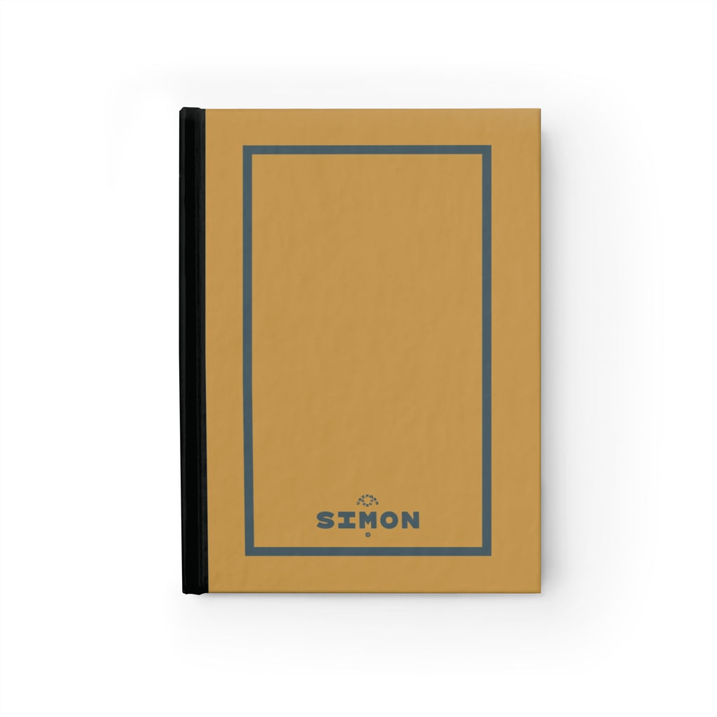 SIMON | JOURNAL & NOTEBOOK | Hardcover Blank Pages 5"x7" | Caramel & Slate
