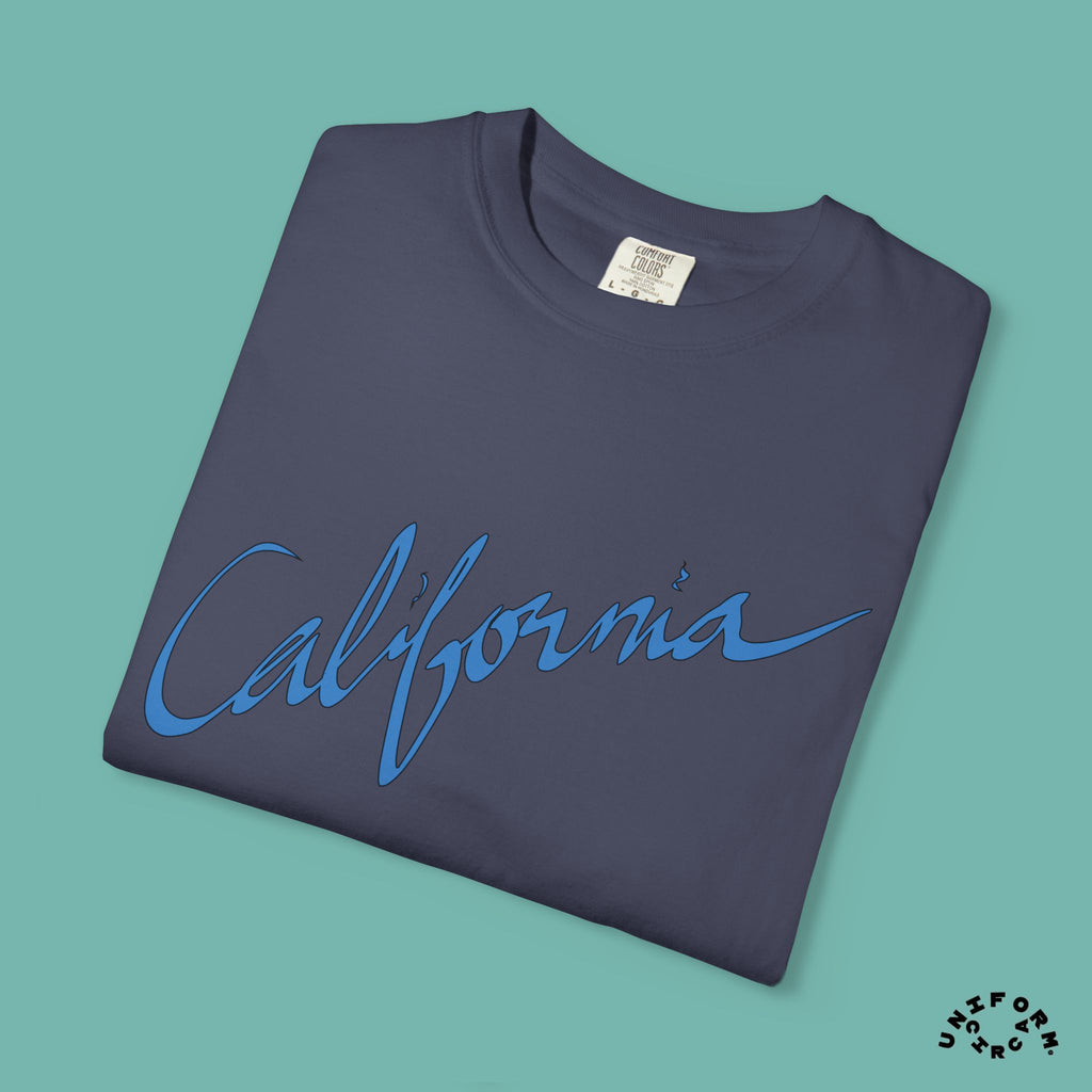 CALIFORNIA BLUEPRINT CREWNECK T-SHIRT | Printed