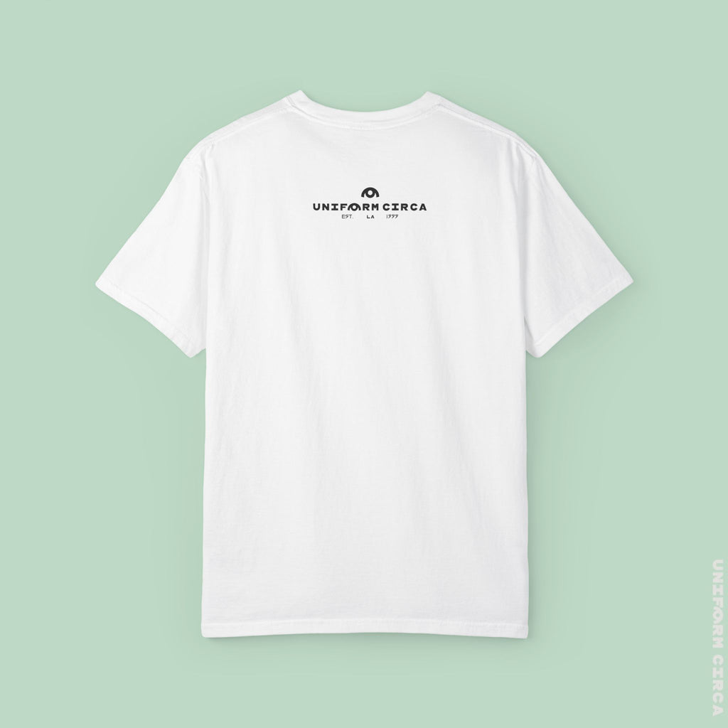 LONE PALM CREWNECK T-SHIRT | Printed Unisex Garment-Dyed Graphic Tee