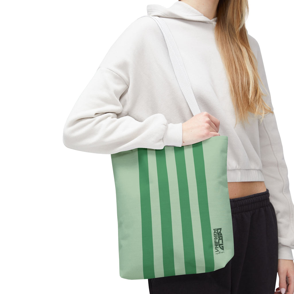 RACER JR. BAG | CUCUMBER/BOWLING GREEN | Stylish Minimalist Tote Bag, Eco-Friendly Shopping Bag, Chic Carryall, Reusable Tote, Fashionable Beach Bag, Trendy Everyday Essentials