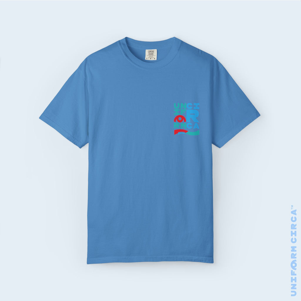 C BLOCK | CREWNECK T-SHIRT | Printed Unisex Garment-Dyed Graphic Tee