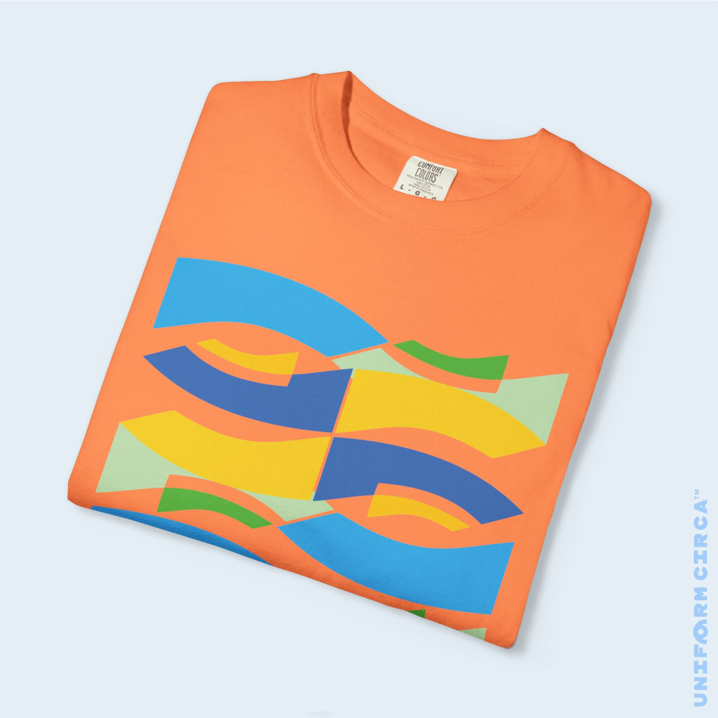 WAVEY 2  | CREWNECK T-SHIRT | Printed Unisex Garment-Dyed Graphic Tee