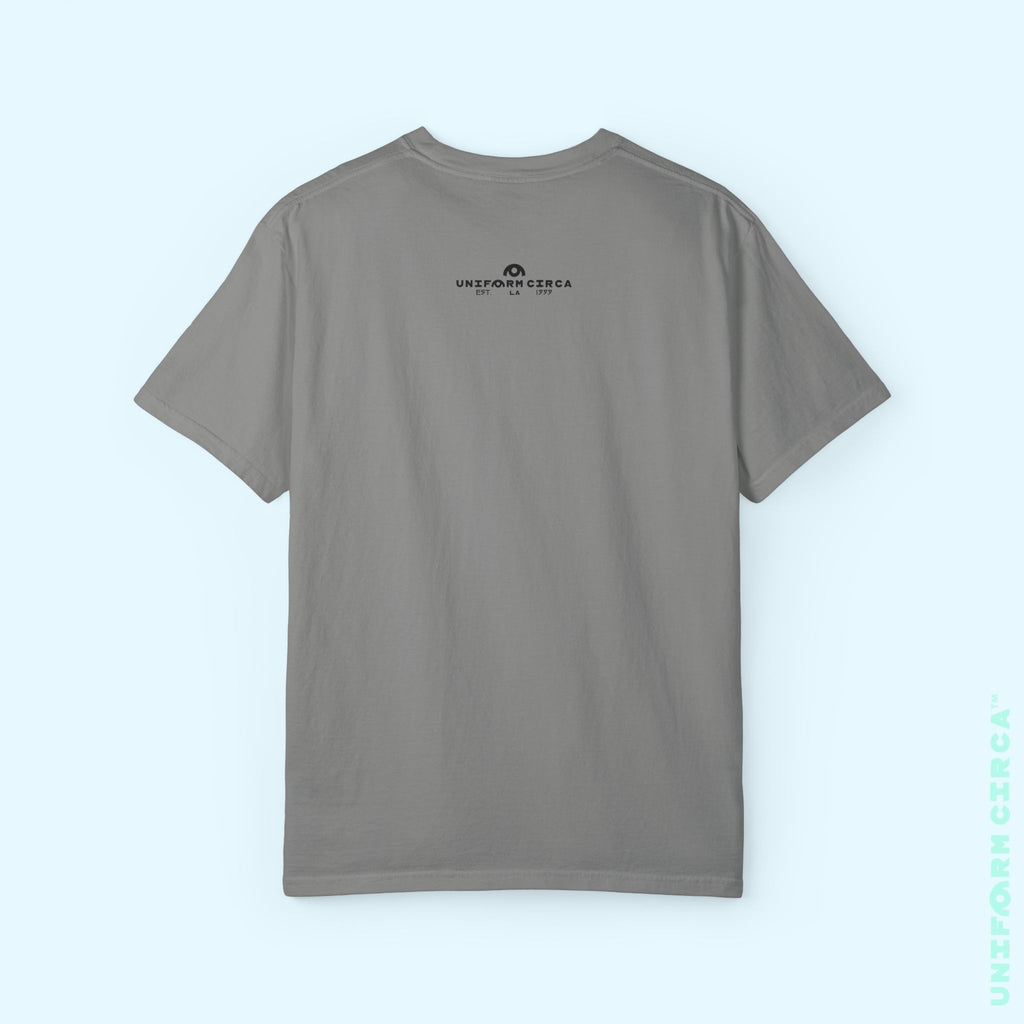 TRI-WAVE BLUES | Crewneck T-Shirt | Printed Unisex Garment-Dyed Graphic Tee