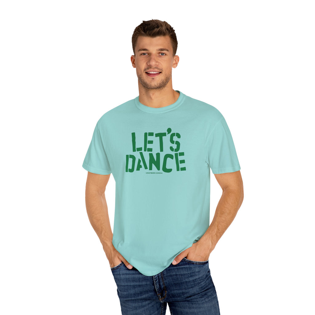 LET'S DANCE REVISITED CREWNECK T-SHIRT | PRINTED GREEN