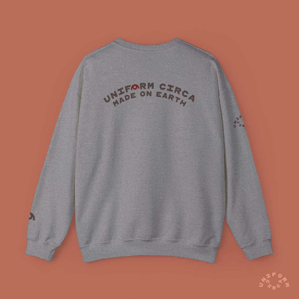 ARC UNIFORM CREWNECK SWEATSHIRT | PRINTED MOCHA
