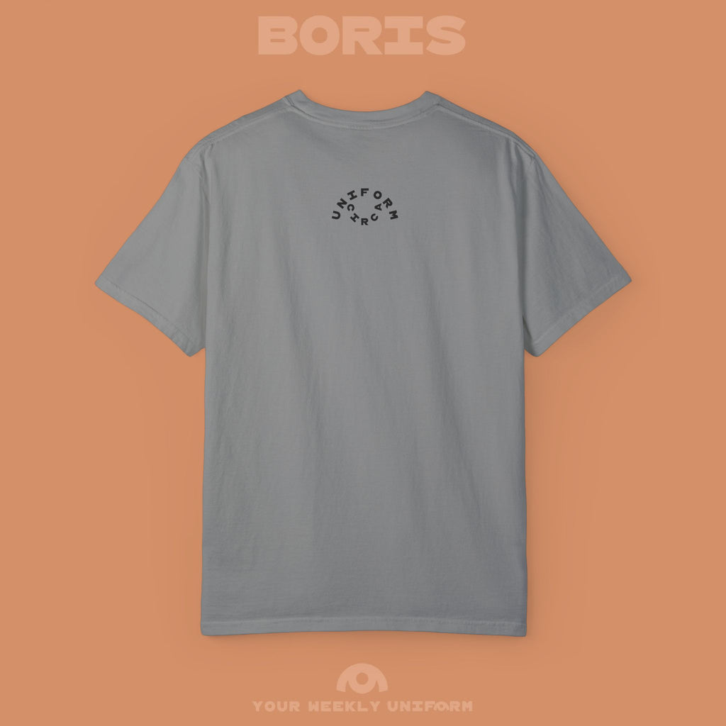 BORIS WEDNESDAY | CREWNECK T-SHIRT | PRINTED BLACK
