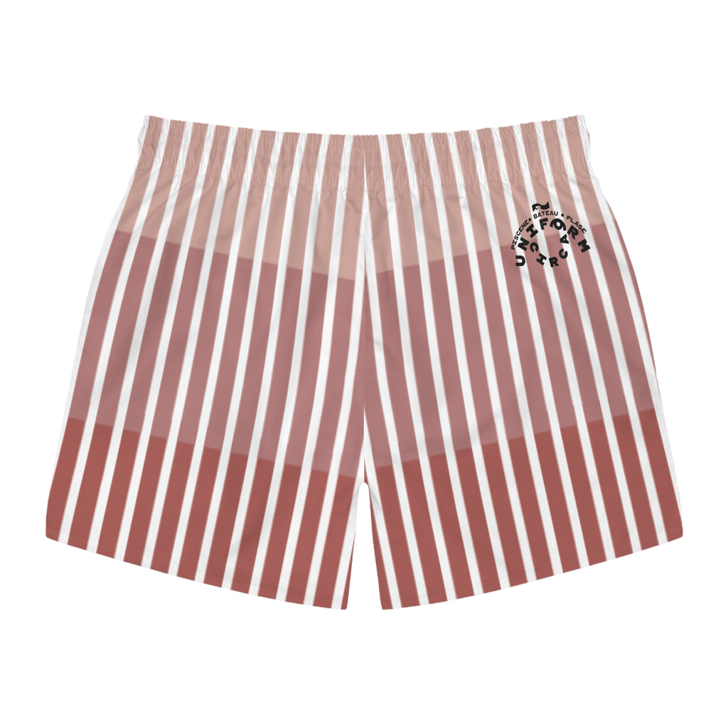 FADER SWIM TRUNKS | Striped Blush/White | Printed