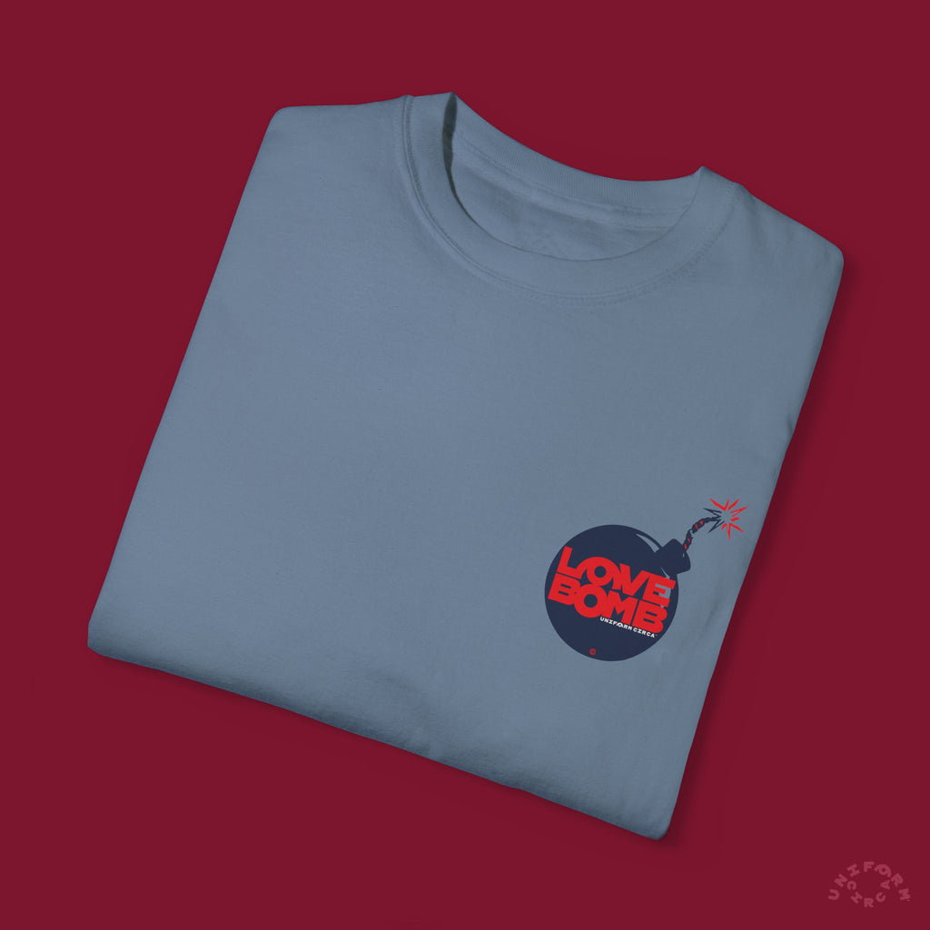 HEART BOMB CREWNECK T-SHIRT | Printed