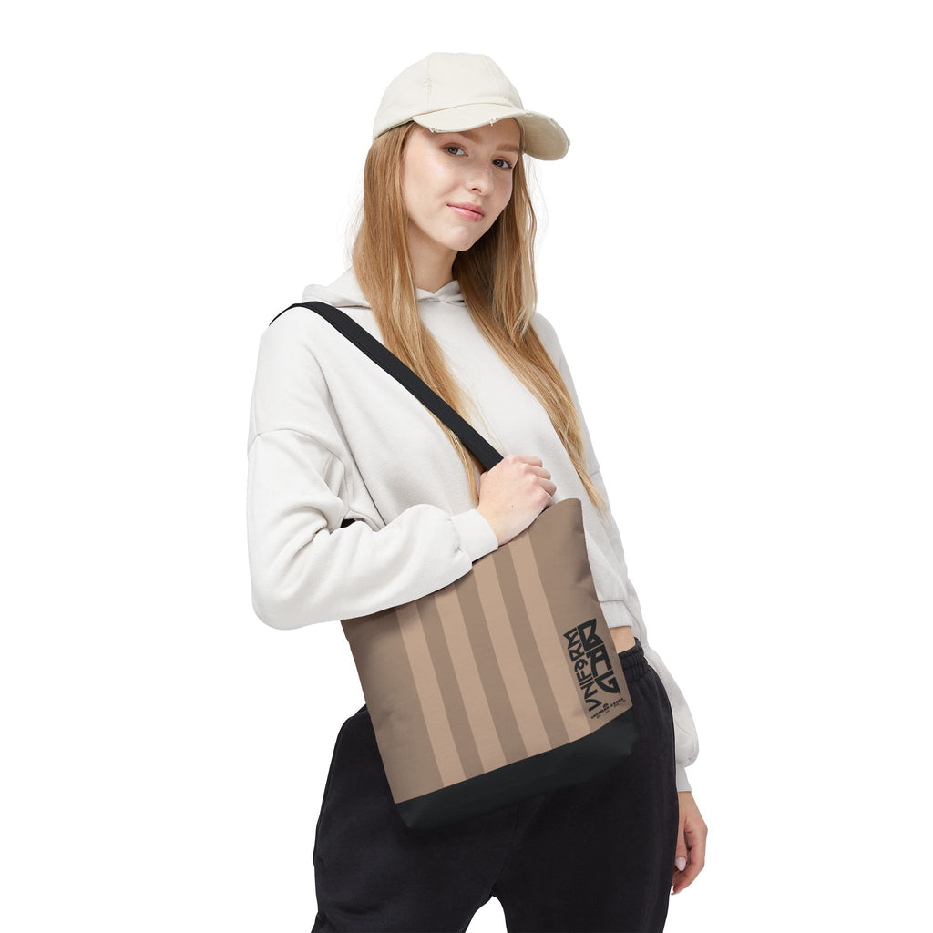 RACER JR. BAG | BLACK & TANS | Stylish Minimalist Tote Bag, Eco-Friendly Shopping Bag, Chic Carryall, Reusable Tote, Fashionable Beach Bag, Trendy Everyday Essentials