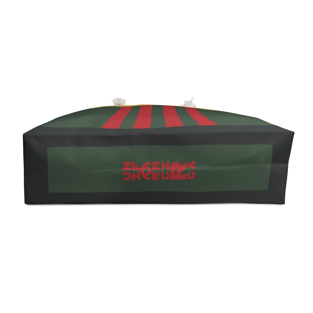 RACER MAX BAG | Forest Green/Deep Red | Stylish Travel Tote, Gym Bag, Beach Bag, Personalized Gift, Spacious Weekend Accessories