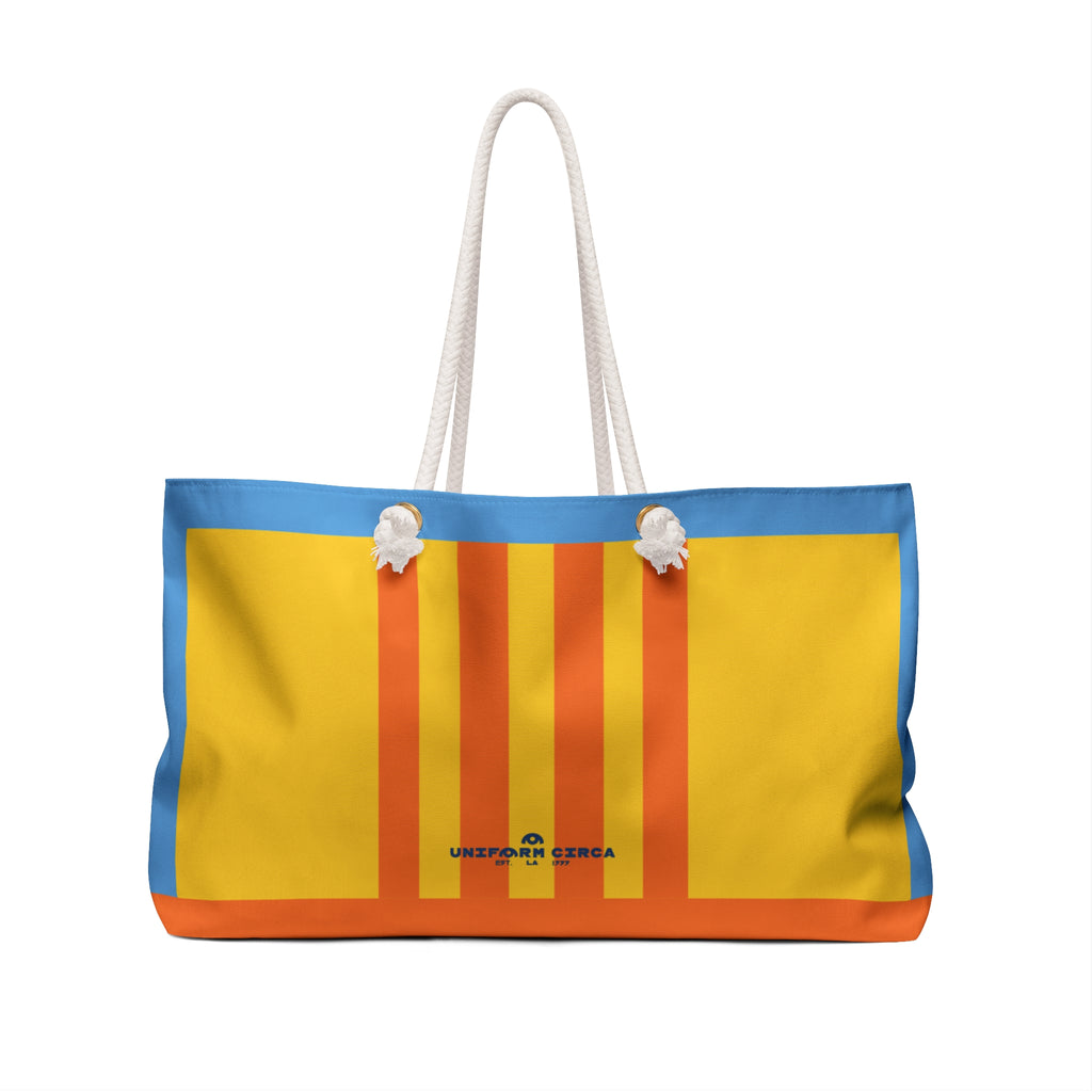 RACER MAX BAG | SUN & SKY | Stylish Travel Tote, Gym Bag, Beach Bag, Personalized Gift, Spacious Weekend Accessories