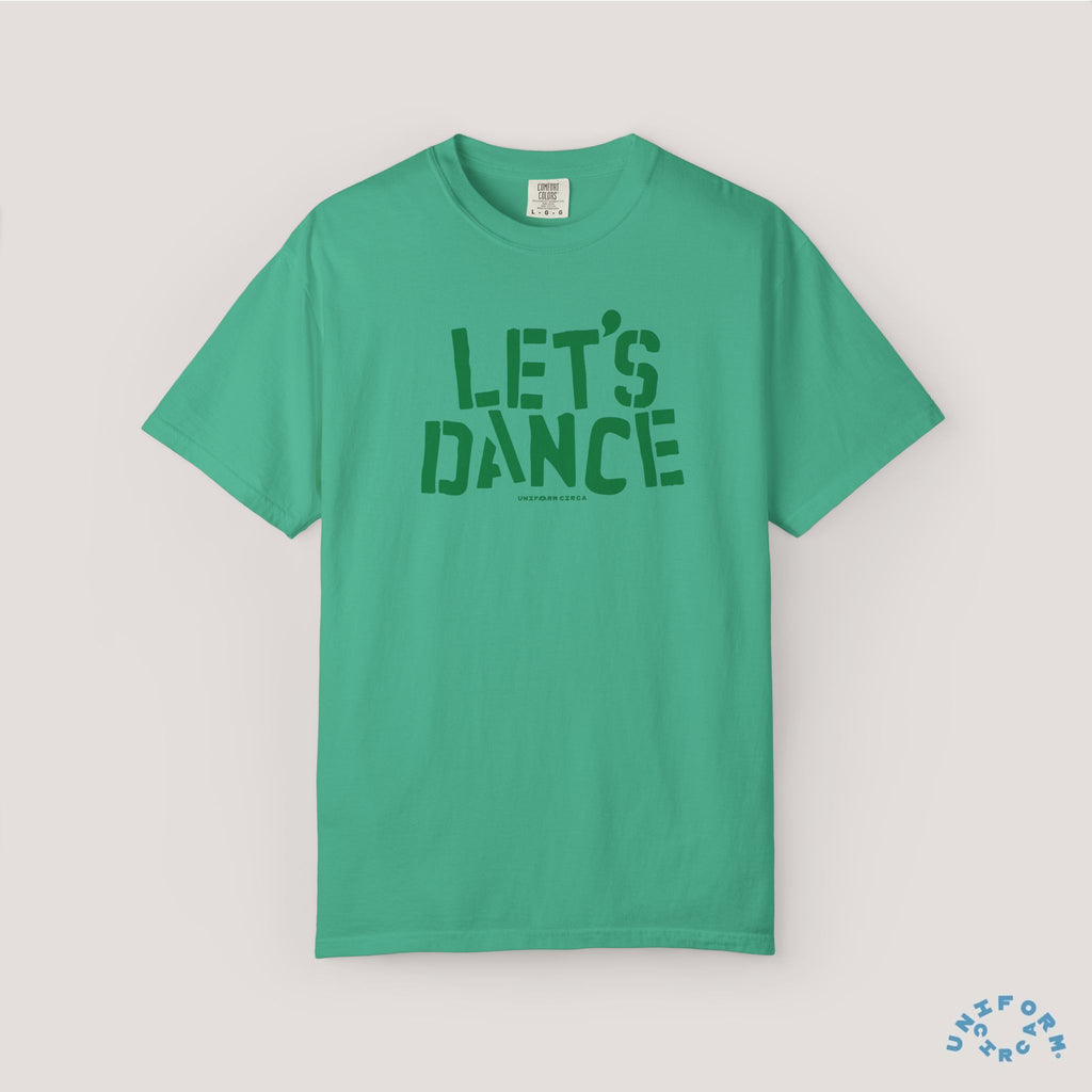 LET'S DANCE REVISITED CREWNECK T-SHIRT | PRINTED GREEN