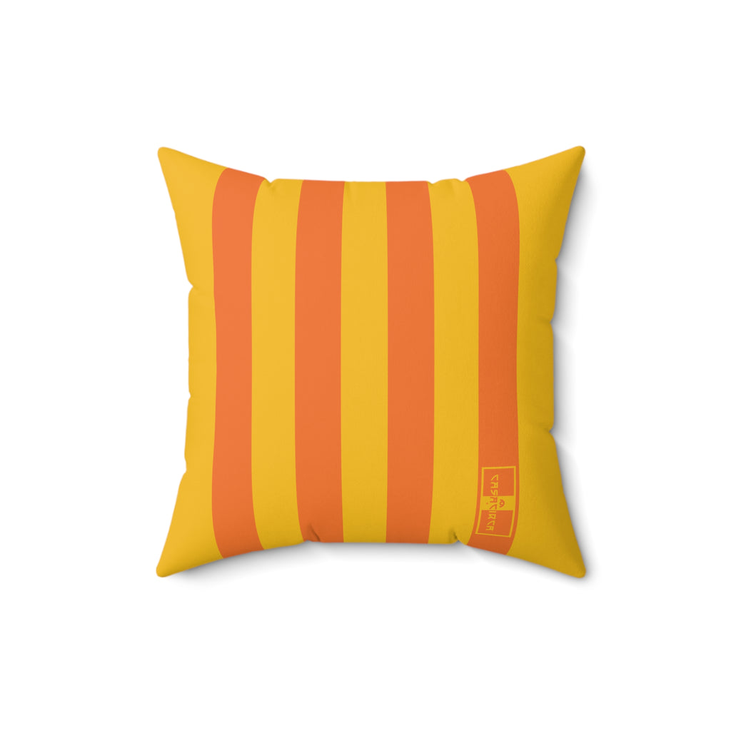 CASACIRCA | RACING STRIPES PILLOW | SUNBURST | Stylish Faux Suede Pillow - Stripes, Home Decor, Cozy Living Room, Gift Idea, Nautical Theme, Interior Design Accents