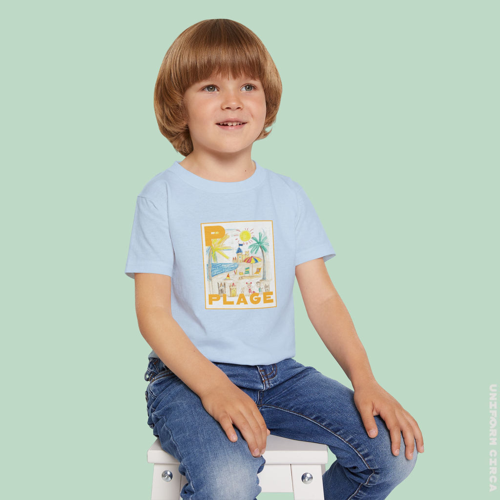 Plage/Beach Design Toddler T-Shirt | Perfect for Playful Days