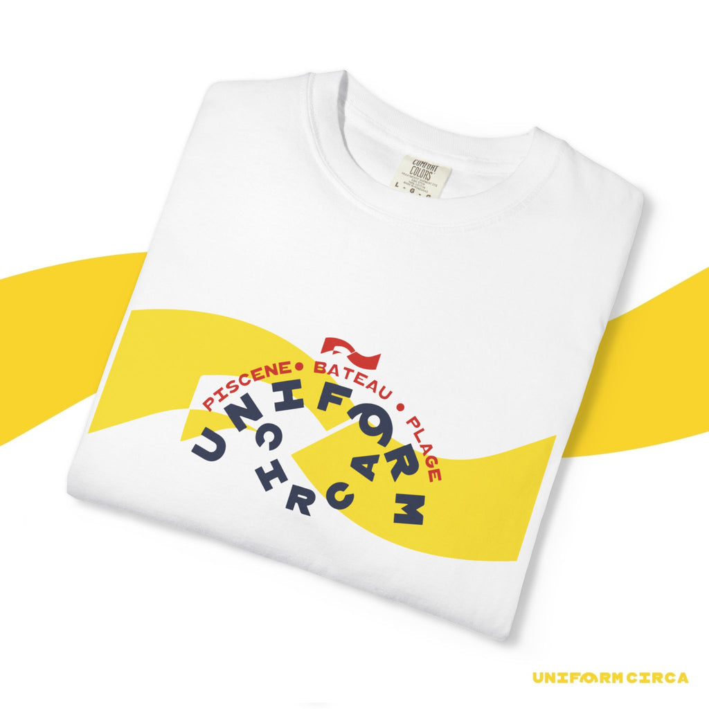 OCEANA BADGE-WAVE | Crewneck T-Shirt | Printed