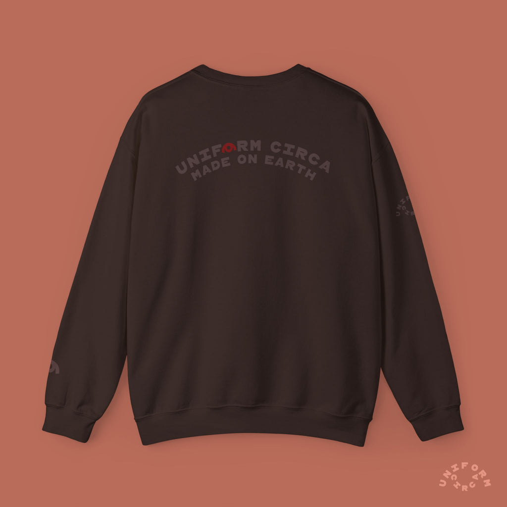 ARC UNIFORM CREWNECK SWEATSHIRT | PRINTED MOCHA