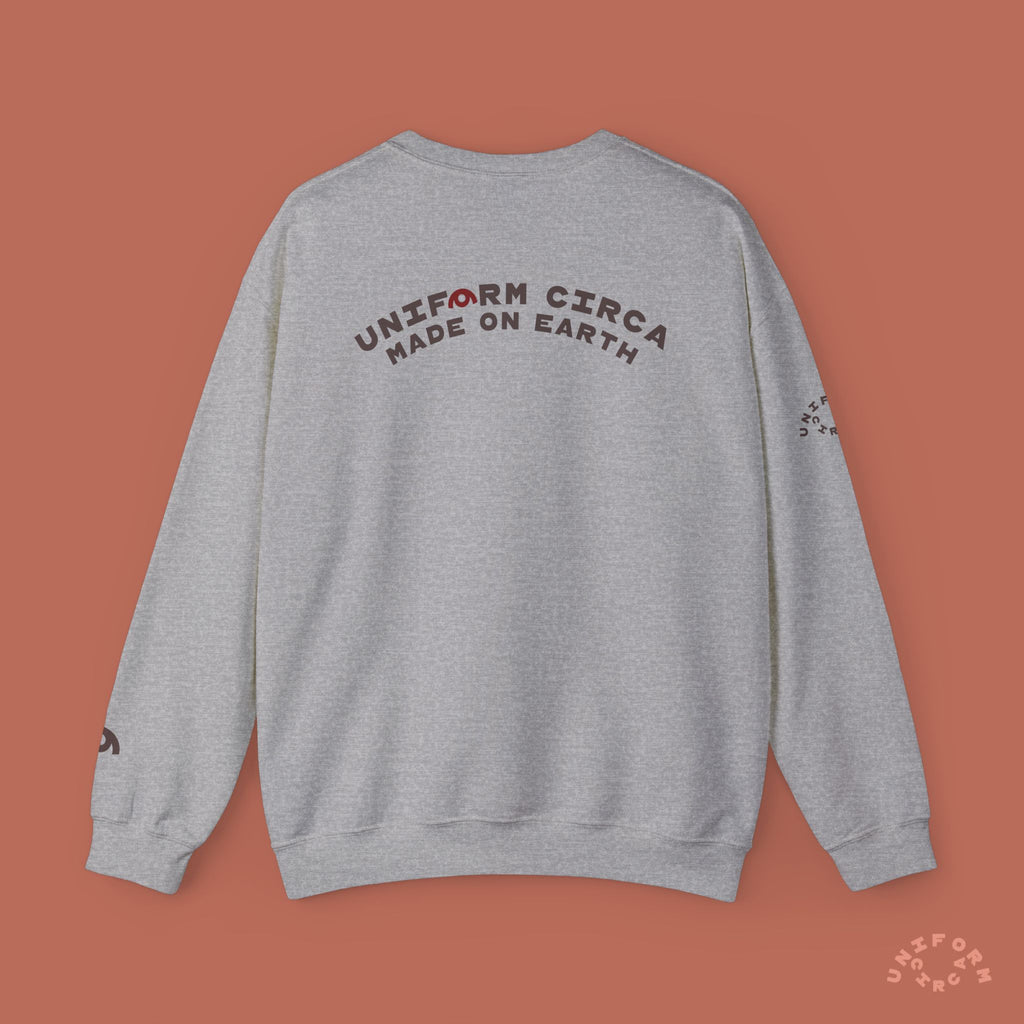 ARC UNIFORM CREWNECK SWEATSHIRT | PRINTED MOCHA