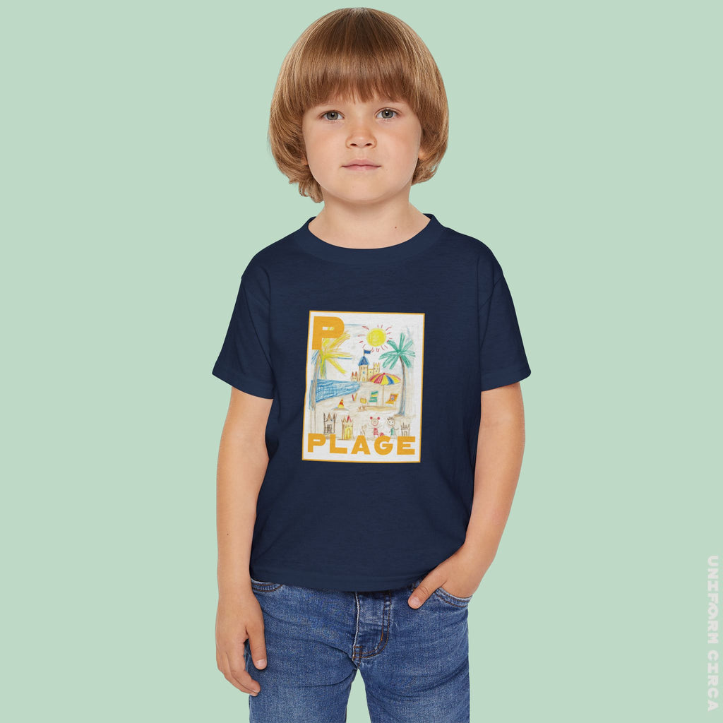 Plage/Beach Design Toddler T-Shirt | Perfect for Playful Days