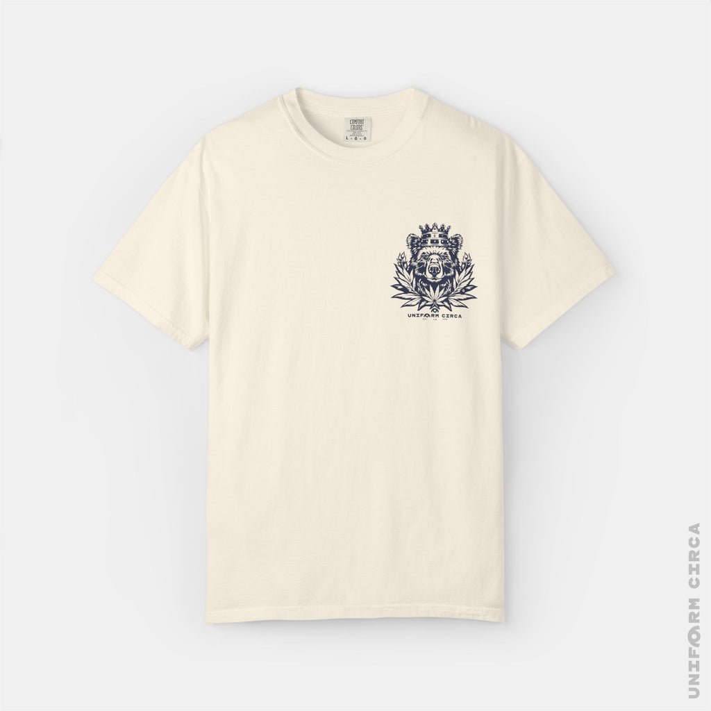 UC CALI BEAR | Crewneck T-Shirt | Printed Navy