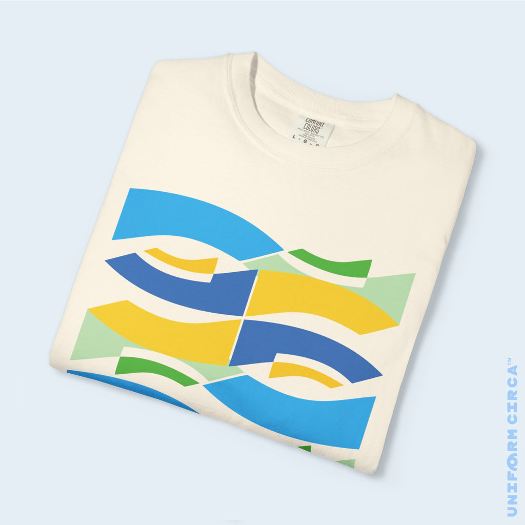 WAVEY 2  | CREWNECK T-SHIRT | Printed Unisex Garment-Dyed Graphic Tee