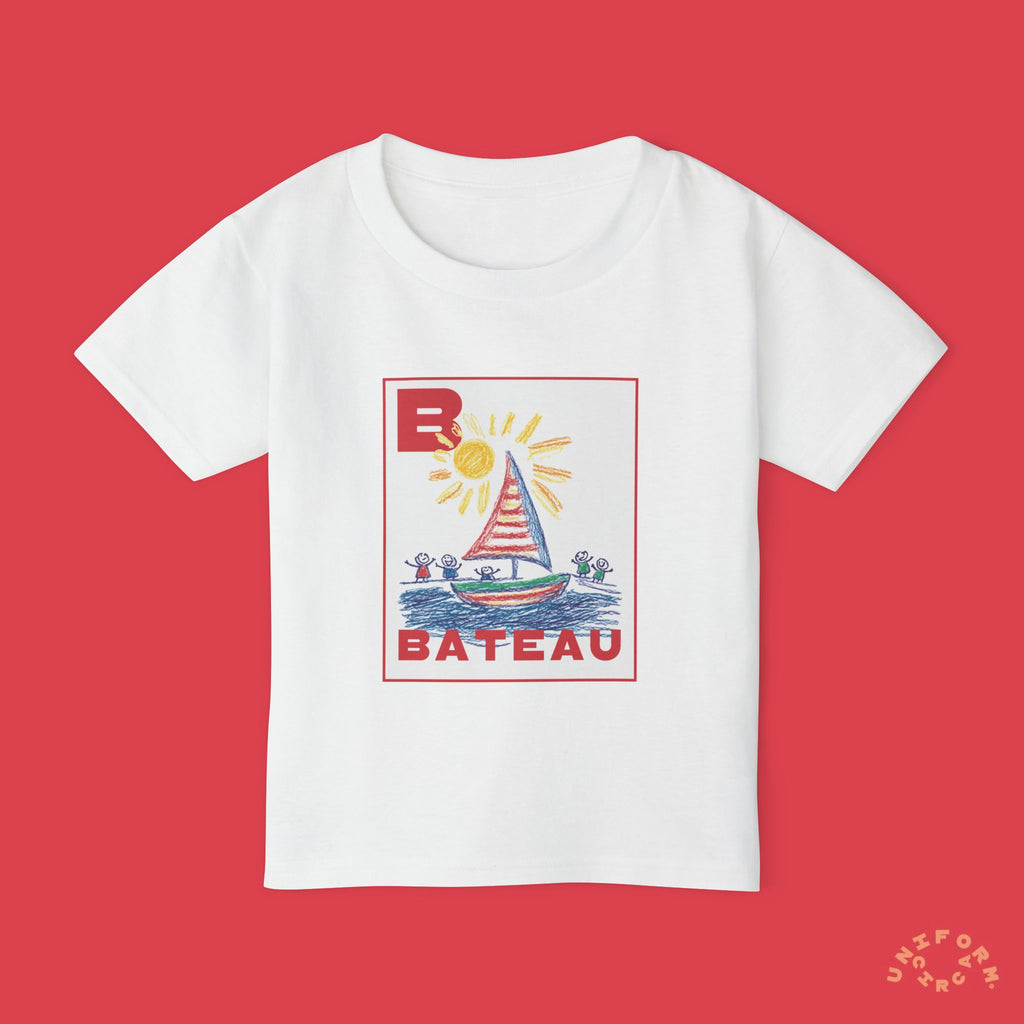 Bateau/Boat Design Toddler T-Shirt - Perfect for Playful Days