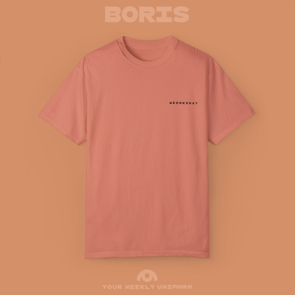 BORIS WEDNESDAY | CREWNECK T-SHIRT | PRINTED BLACK