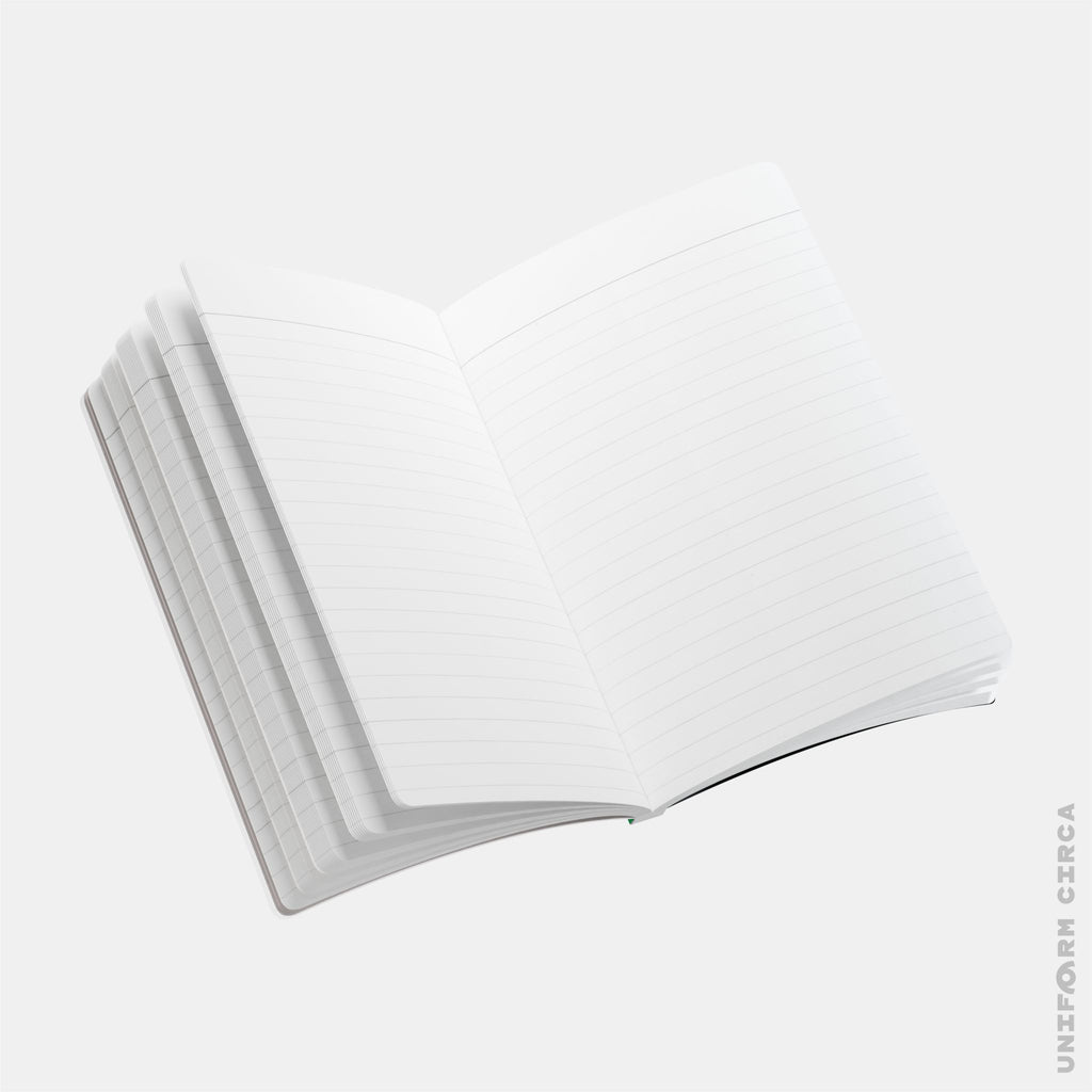 SIMON (SOFT COVER) NOTE & SKETCH JOURNAL | Black/White/Putting Green