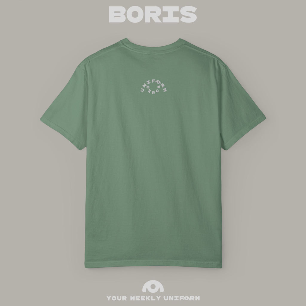 BORIS FRIDAY | CREWNECK T-SHIRT | PRINTED BLACK
