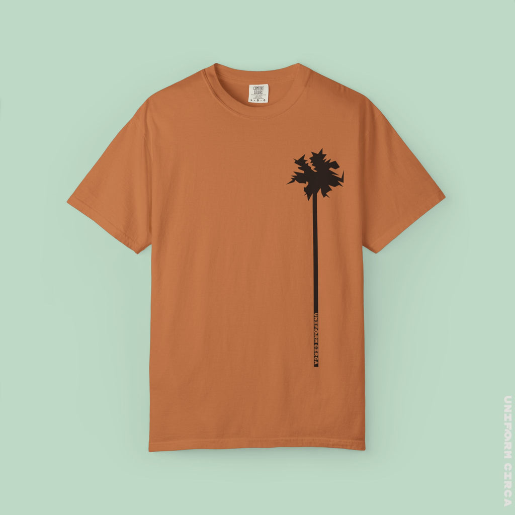 LONE PALM CREWNECK T-SHIRT | Printed Unisex Garment-Dyed Graphic Tee