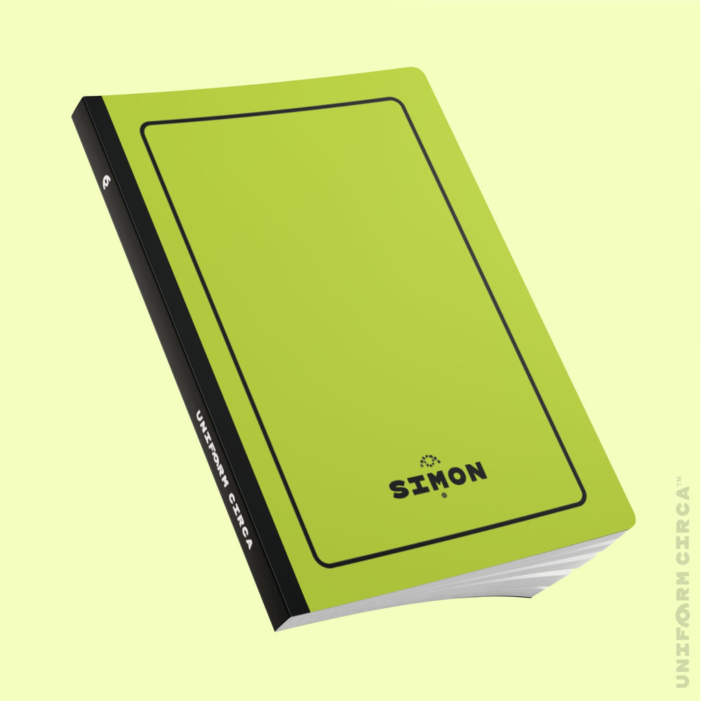 SIMON (SOFT COVER) NOTE & SKETCH JOURNAL | Acid Green/Black