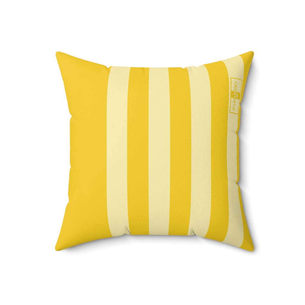 CASACIRCA | SIDECAR PILLOW | SUNBURST/LEMON | Stylish Faux Suede Pillow - Home Decor, Cozy Living Room, Gift Idea, Nautical Theme, Interior Design Accents