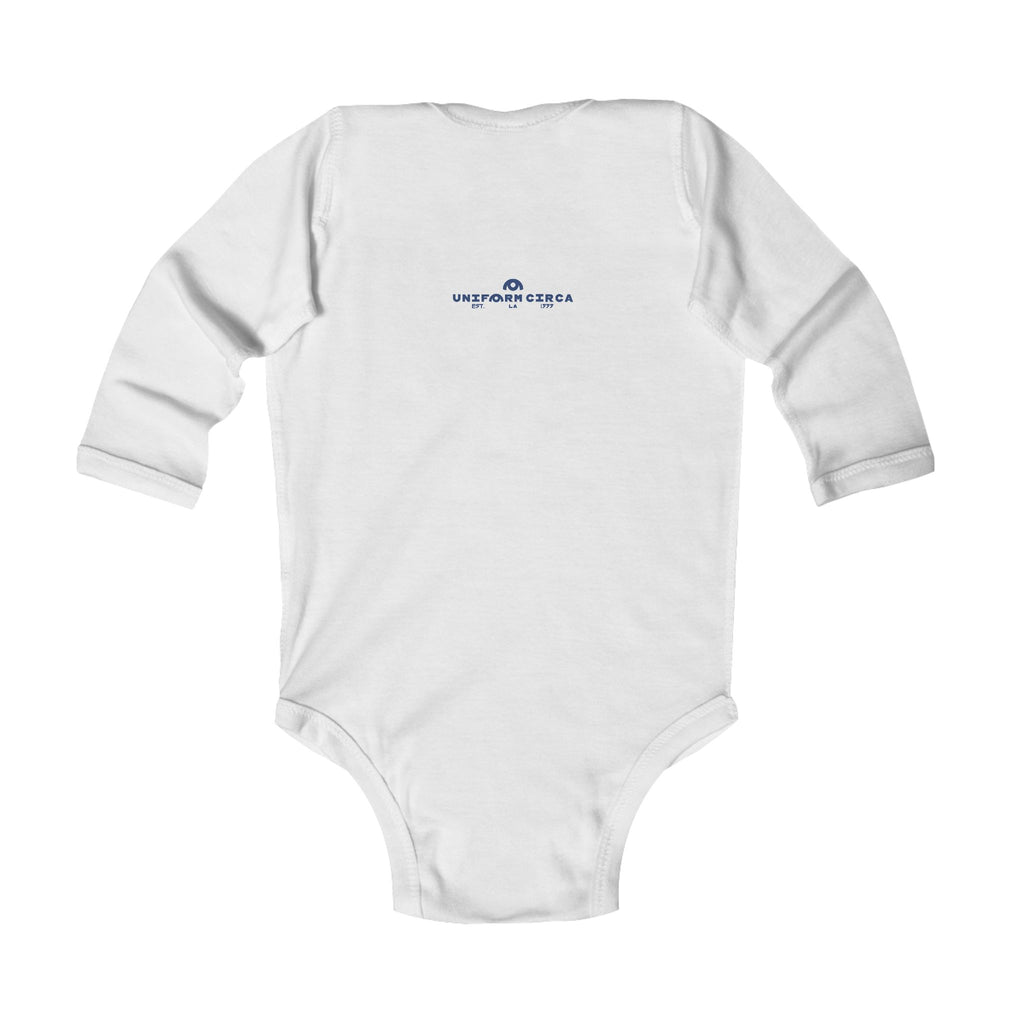PISCENE Infant Long Sleeve Bodysuit, Baby Gift, Cute Baby Clothes, Summer Outfit, Sailboat Design, Newborn Apparel