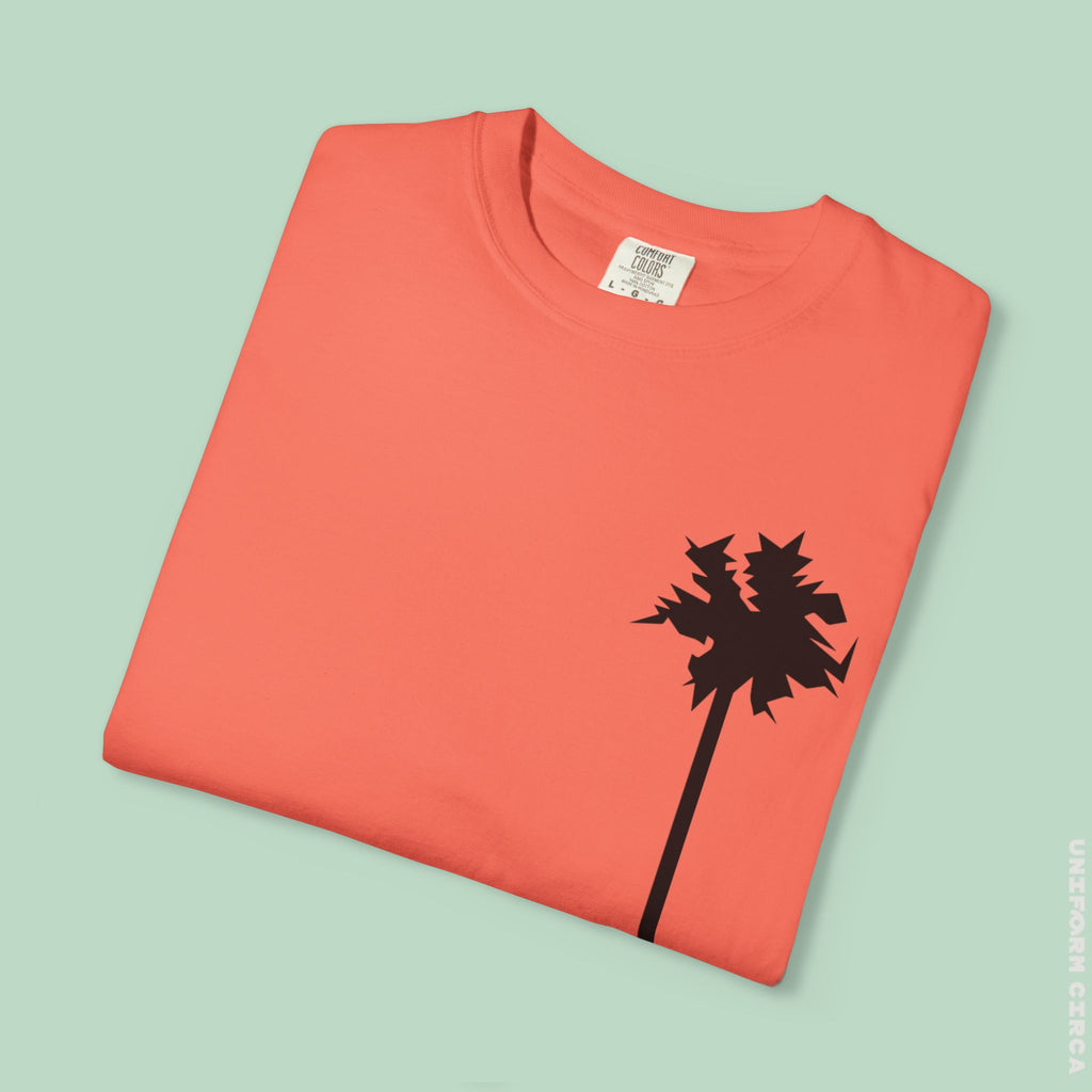 LONE PALM CREWNECK T-SHIRT | Printed Unisex Garment-Dyed Graphic Tee