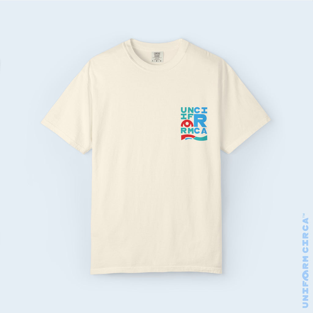 C BLOCK | CREWNECK T-SHIRT | Printed Unisex Garment-Dyed Graphic Tee