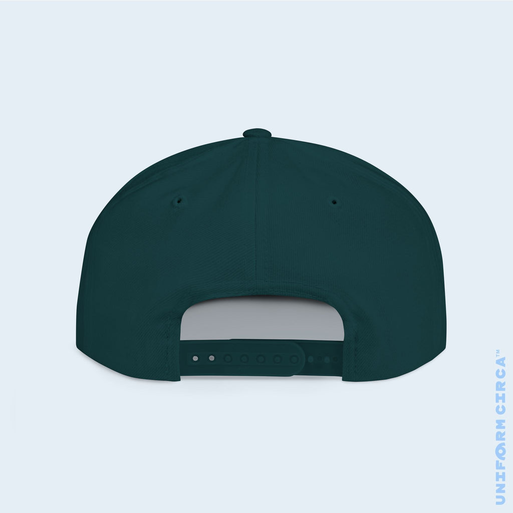 WORDMARK LOGO | Embroidered White | Flat Bill Snapback