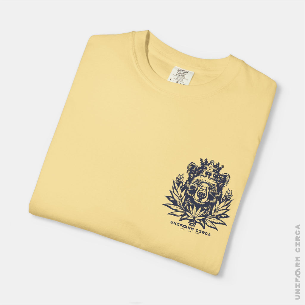 UC CALI BEAR | Crewneck T-Shirt | Printed Navy