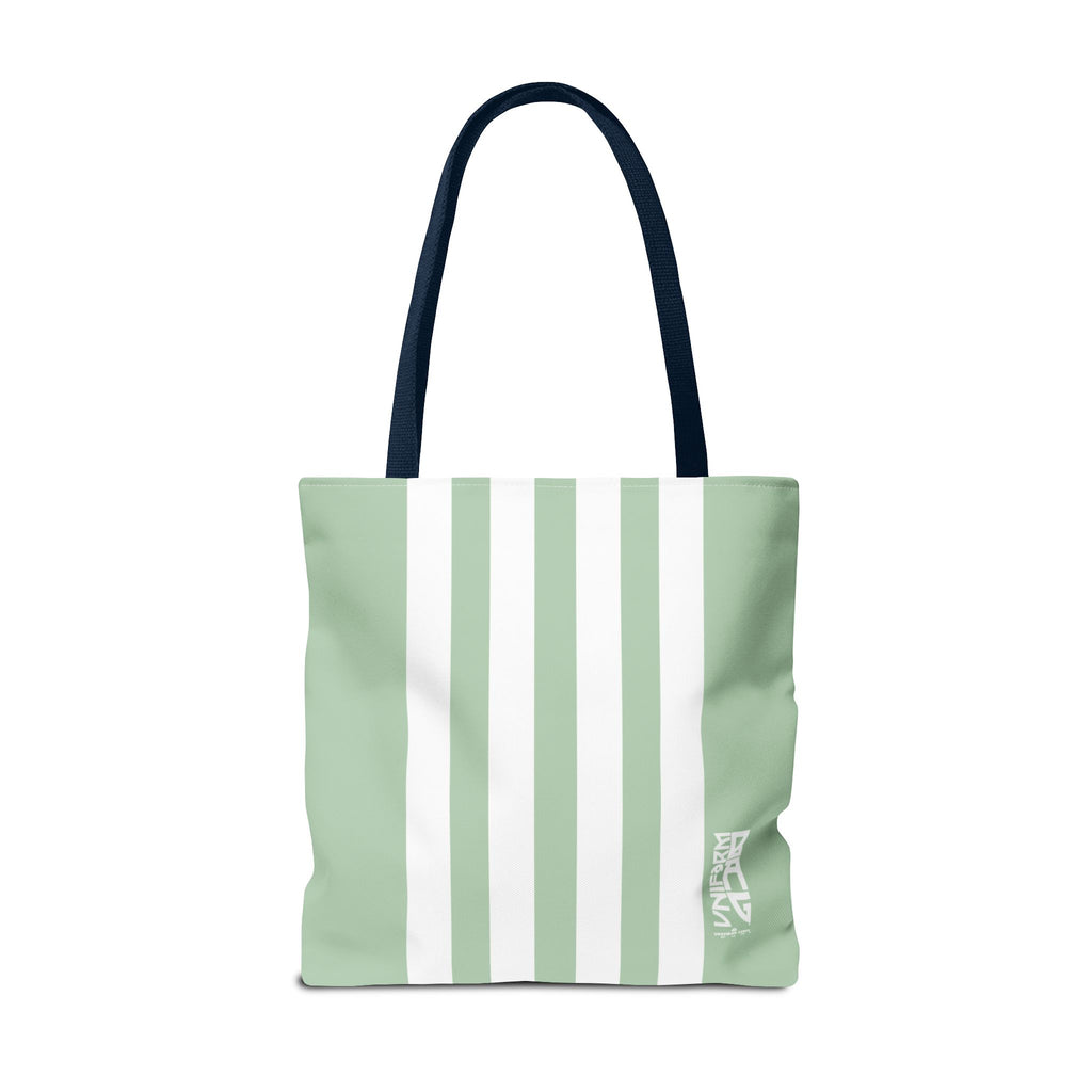 RACER JR. BAG | CUCUMBER/WHITE | Stylish Minimalist Tote Bag, Eco-Friendly Shopping Bag, Chic Carryall, Reusable Tote, Fashionable Beach Bag, Trendy Everyday Essentials