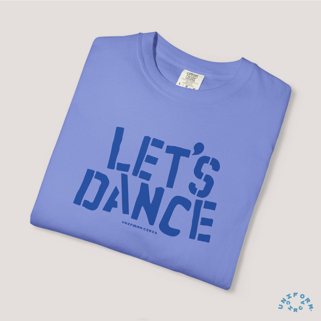 LET'S DANCE REVISITED CREWNECK T-SHIRT | Printed Blue