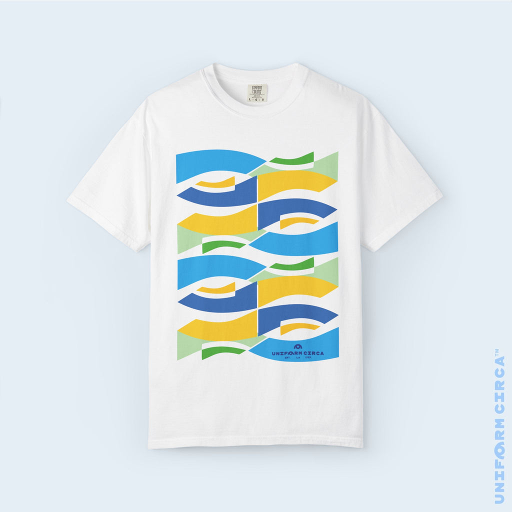 WAVEY 2  | CREWNECK T-SHIRT | Printed Unisex Garment-Dyed Graphic Tee