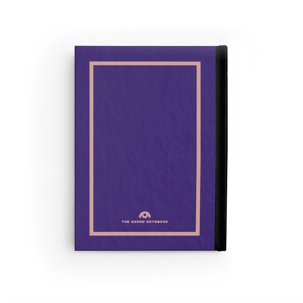SIMON | JOURNAL & NOTEBOOK | Hardcover Blank Pages 5"x7" | Grape & Lavender