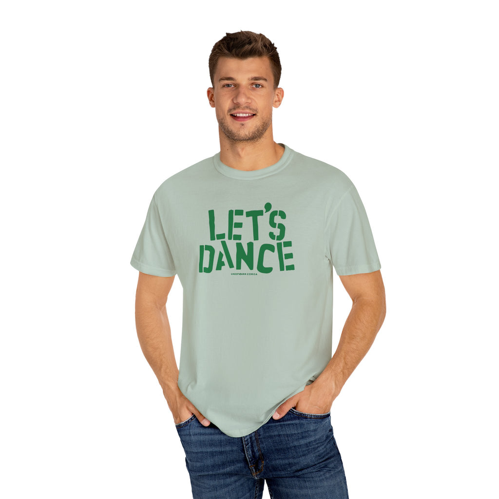 LET'S DANCE REVISITED CREWNECK T-SHIRT | PRINTED GREEN