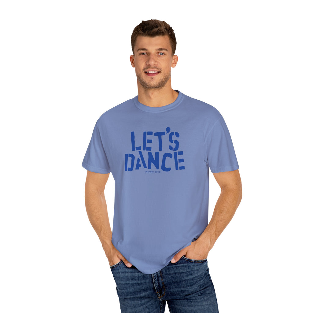 LET'S DANCE REVISITED CREWNECK T-SHIRT | Printed Blue