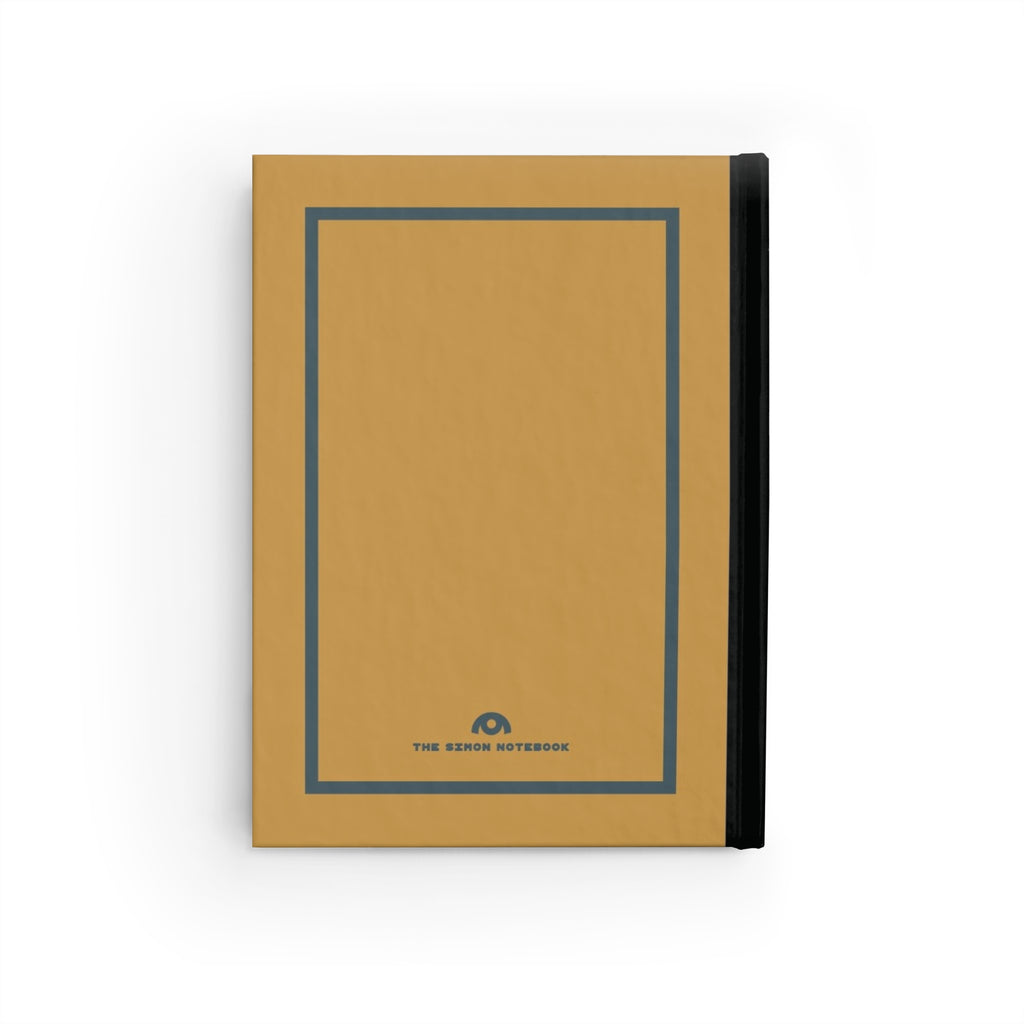 SIMON | JOURNAL & NOTEBOOK | Hardcover Blank Pages 5"x7" | Caramel & Slate