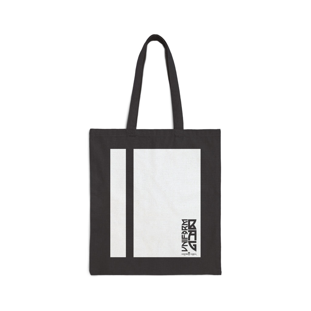 PINSTRIPE MAGAZINE BAG | WHITE | Stylish Cotton Canvas Tote Bag for Everyday Use, Reusable Shopping Bag, Eco-Friendly Gift, Graphic Tote, Fashion Accessories